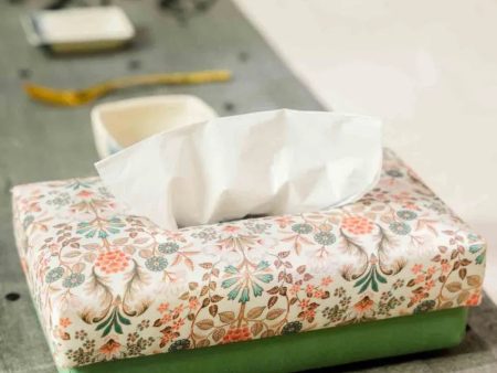 Luxurious Blended Silk Tissue Box | 6 x 10 inches For Cheap