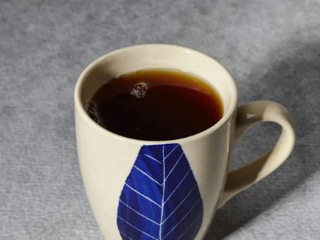 Blue Leaf Coffee Ceramic Mugs | Set of 2 | 260 ml Online