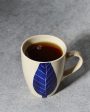 Blue Leaf Coffee Ceramic Mugs | Set of 2 | 260 ml Online