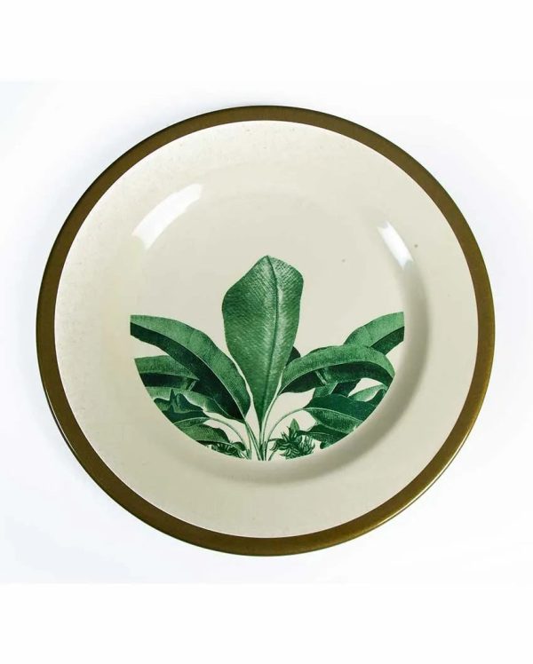 Eco-Friendly Biodegradable Green Leaves Dinner Plates | Set Of 8 For Discount