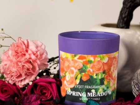 Spring Meadow Glass Jar Scented Candle | 7.6 x 10.2 cm   3 x 4 inches Fashion