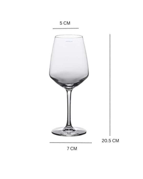 European King Size Wine Glass Combo Clear Crystal Glassware | Set of 6 | 2 x 8 inches | 250ml Online Sale