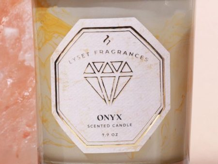 Onyx Glass Jar Scented Candle | 7.6 x 10.2 cm   3 x 4 inches Hot on Sale