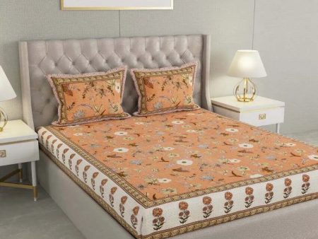 Super Jaipuri Floral Garden Print Cotton Bedding Set | King Size | 108 x 87 inches Online