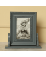 Grey Vertical Photo Frame with Wooden Shelf | 10 x 9 x 3 inches Fashion