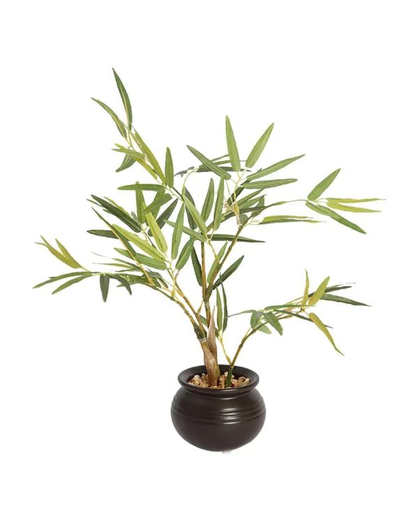 Bamboo Artificial Bonsai Plant with Ceramic Pot | 12 inches Hot on Sale