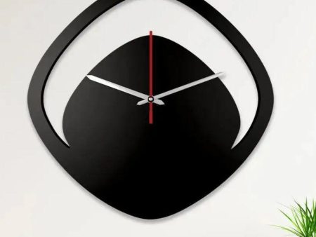 Artisan Wooden Boomerang Wall Clock Inspired by Natural Curves Cheap