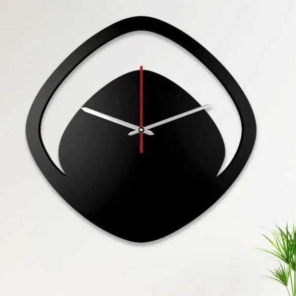 Artisan Wooden Boomerang Wall Clock Inspired by Natural Curves Cheap