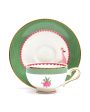 Mayura Macchiatto Porcelain Tea Cup & Saucer | Set of 12 | 60 ml Cheap