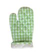 Premium Checks Cotton Oven Mitten | 7 x 13 inches Supply