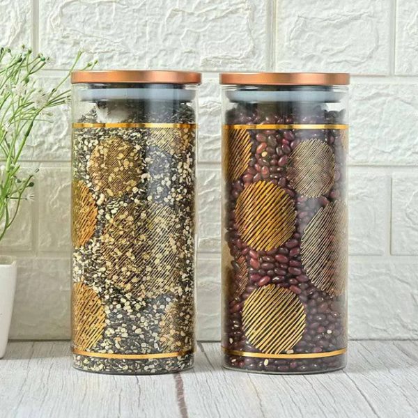 Amina Borosilicate Glass Jar For Kitchen Storage | 1500 ml Supply