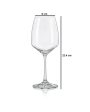 Giselle Wine Glass Clear Bohemia Crystal Drinkware | Set of 6 | 2 x 9 inches | 455ml Online