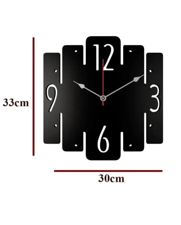 Trapezium Shaped Wooden Wall Clock For Cheap