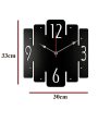 Trapezium Shaped Wooden Wall Clock For Cheap