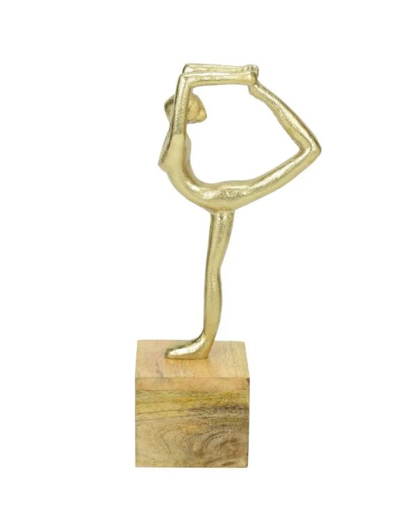 Balanced Blythe Yoga Lady Gold Figurine | 6 x 4 x 12 inches Hot on Sale