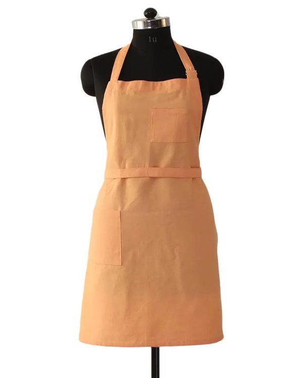 Orange Chef’s Kitchen Apron & Pot Holder Set For Discount