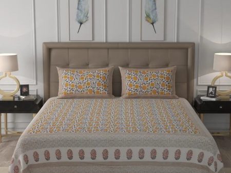 Beauty Exquisite Block Print Cotton Bedding Set | King Size | 90 x 106 inches Hot on Sale