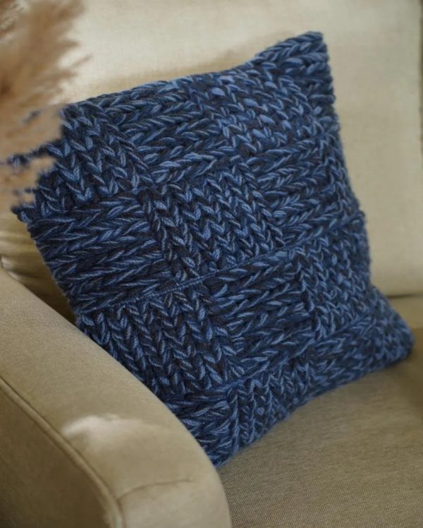 Aquatic Web Woolen Cushion Cover | 18 x 18 inches Online Hot Sale