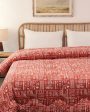 Rust Gamathi Cotton Comforter | Single Size | 60 x 90 inches Cheap