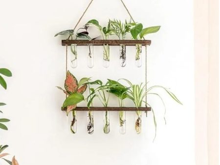 2 Tier Wall Hanging With 10 Test Tube Planters on Sale