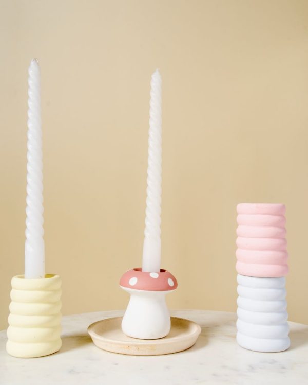 Pastel Perch Mini Candle Stand | Set Of 4 Supply