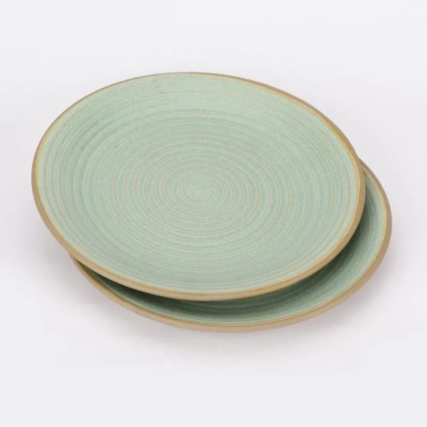 Swirls Ceramic Small Plates | Set of 2 | 8 inches For Sale