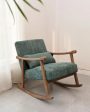 Astra Bouclé Rocking Comfortable Chair | 30 x 25 x 35 inches Sale