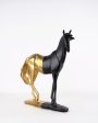 Black & Gold Bold Majestic Horse Showpiece For Cheap