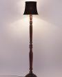 Modern Design Cotton Shade Wooden Floor Lamp | 12 X 57 inches on Sale