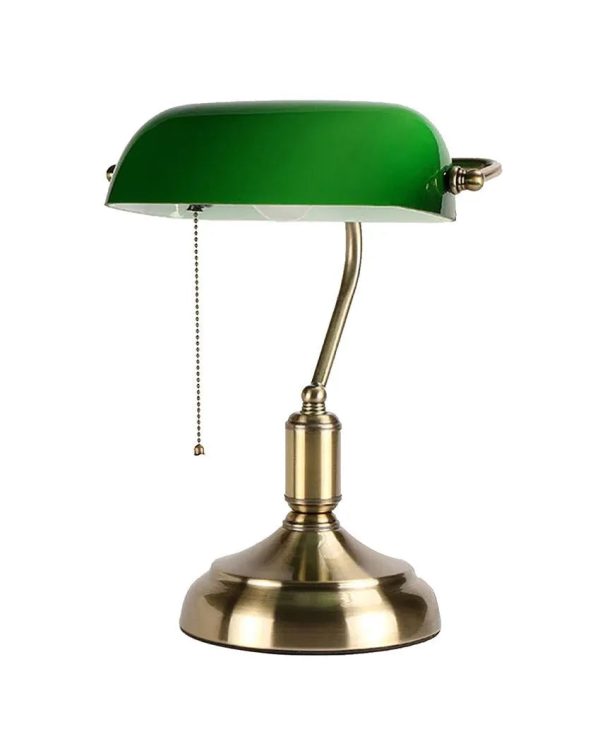 Elegant Metal Banker Desk Lamp Sale