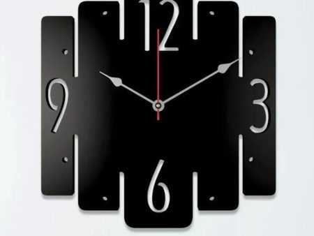 Trapezium Shaped Wooden Wall Clock For Cheap