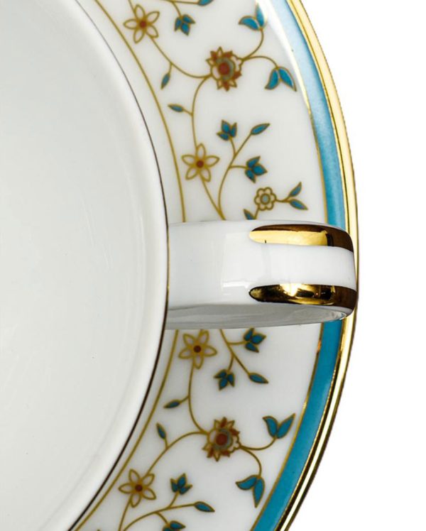 Mavi Porcelain Tea Cup & Saucer | Set of 12 Online Hot Sale