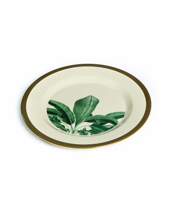 Eco-Friendly Biodegradable Green Leaves Dinner Plates | Set Of 8 For Discount