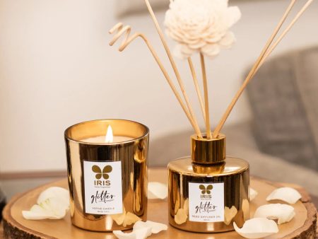 Glitter Reed diffuser set | Gold Musk Sale