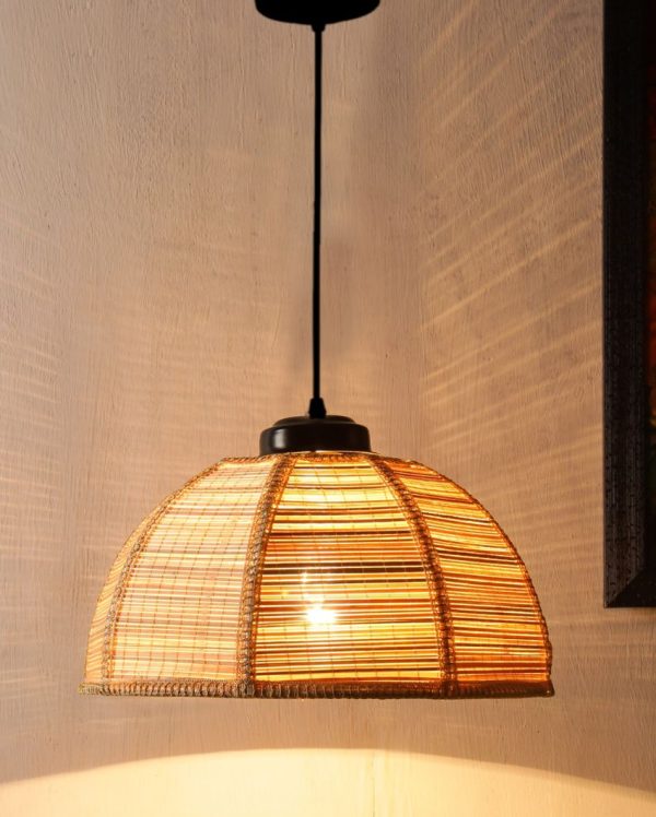 Bamboo Umbrella Hanging Lamp | 10 x 21 inches Online Hot Sale