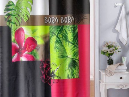 Bora Bora Printed Polyester Waterproof Shower Curtain | 6.5 Ft Fashion