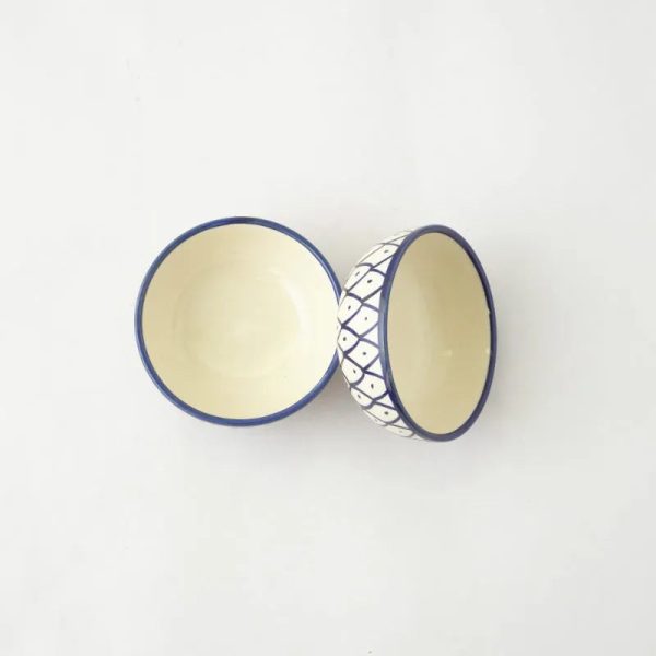 Blue Chakra Ceramic Bowl | Set of 2 For Discount