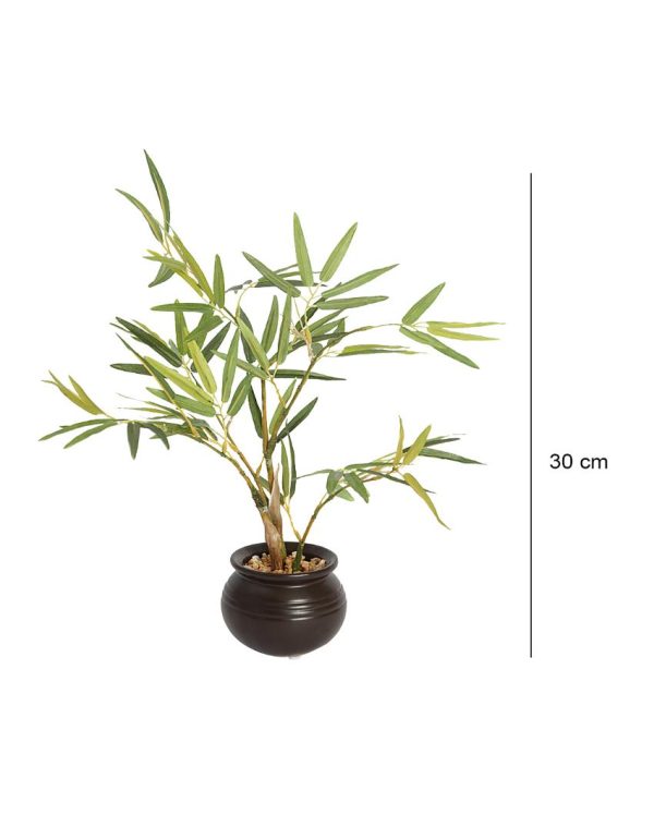 Bamboo Artificial Bonsai Plant with Ceramic Pot | 12 inches Hot on Sale