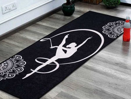 Teacher Black Polyester Yoga Mat Discount