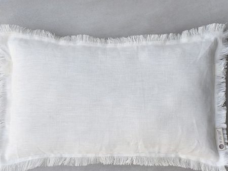 Luxe Fringe Linen Pillow Cover | 12 x 20 inches on Sale