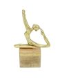 Meditative Marta Yoga Lady Gold Figurine | 6 x 4 x 10 inches Fashion