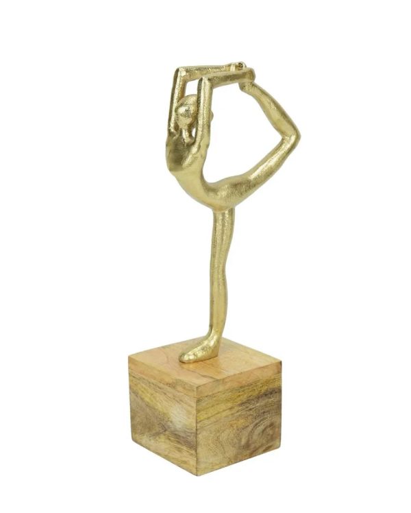 Balanced Blythe Yoga Lady Gold Figurine | 6 x 4 x 12 inches Hot on Sale