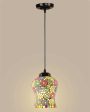 Blooming Mosaic Glass Hanging Lamp | 4.5 x 20 inches on Sale