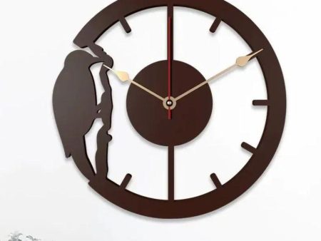 Artistic Woodpecker Decorative Wall Clock For Discount