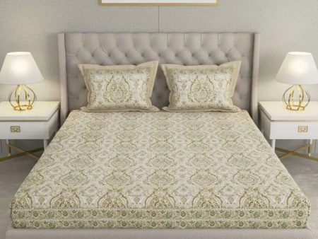 Beautiful Jaipuri Print Cotton Fabric Bedding Set | King Size | 108 x 87 inches Sale