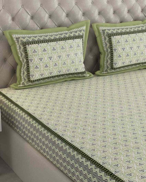 Super Jaipuri Local Art Print Cotton Bedding Set | King Size | 108 x 87 inches Supply