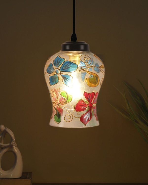 Blooms Mosaic Glass Hanging Lamp | 4.5 x 20 inches For Discount