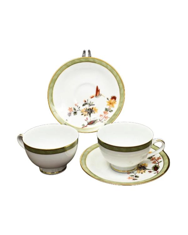 Bloom Porcelain Tea Cup & Saucer | Set of 12 Online Sale