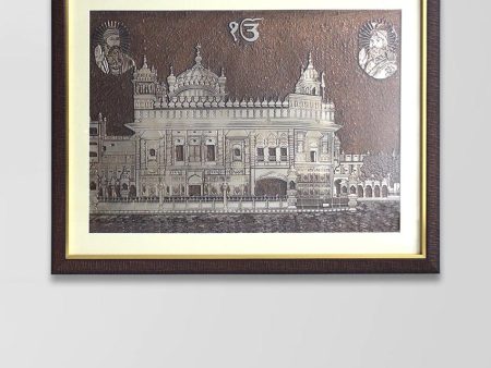 Golden Temple Wall Painting | 26 X 19 inches Sale