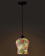 Blooming Mosaic Glass Hanging Lamp | 4.5 x 20 inches on Sale